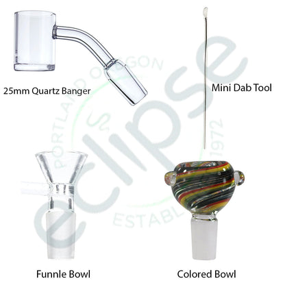 10" Beaker w/ Matte UV Reflective Rainbow Design & Upgraded Accessory Pack [WP-G-161]