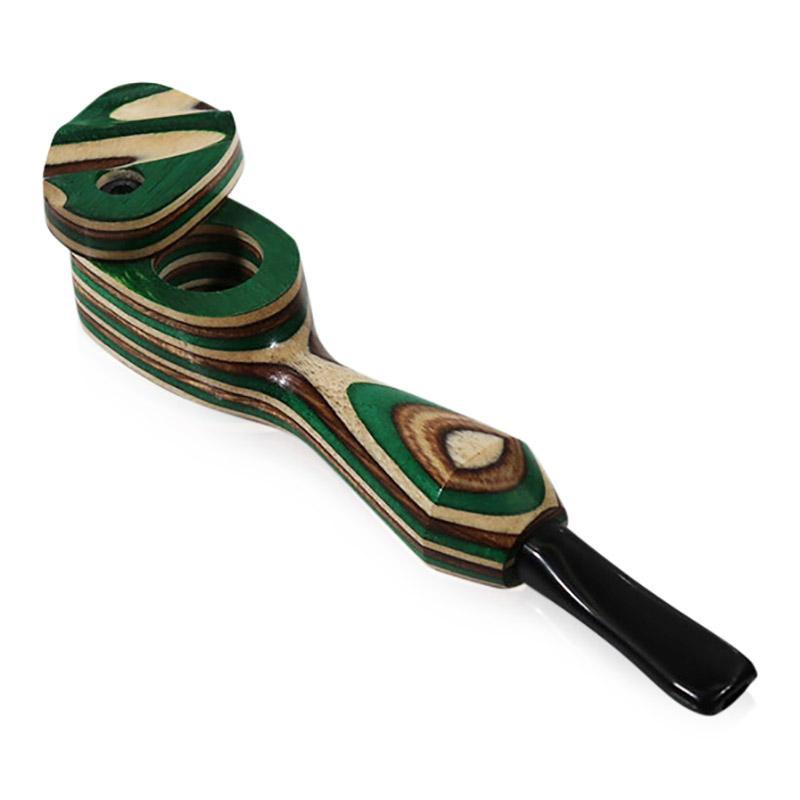 The Mill 4" Rainbow Wood Pipe with Swivel Lid [HP-W-M-R-12]