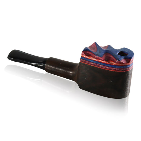 #R1 "THE MILL" 3.25" WOODEN PIPE WITH SWIVEL LID