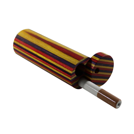 #RVL "The Mill" Cylindrical Rainbow Wood Dugout with Swivel Top (Large or Small)