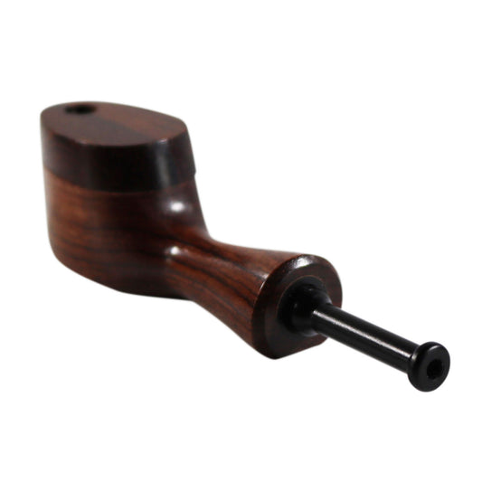 #SS "THE MILL" 4" WOODEN PIPE WITH SWIVEL LID
