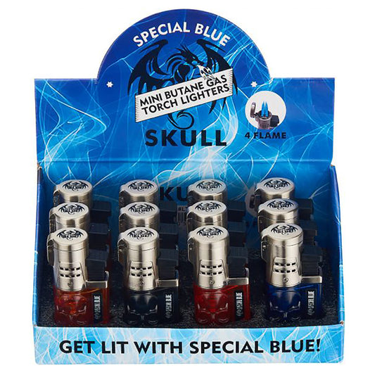 Special Blue Quad Flame Mini Torch #SB-M4