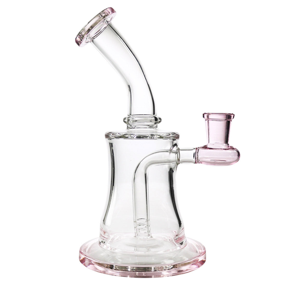 7.5" Dab Rig w/ Banger Hanger and Fixed Diffused Stem + 4pc Accessory Package (Assorted Colors)