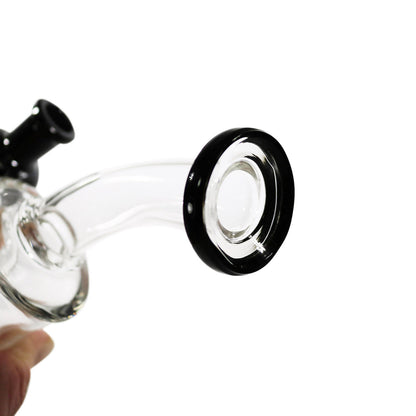 7.5" Dab Rig w/ Banger Hanger and Fixed Diffused Stem + 4pc Accessory Package (Assorted Colors)