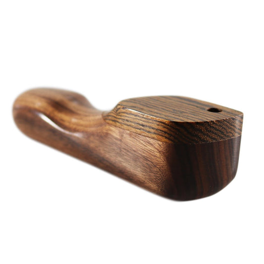 WOOD WORKS 4" WOODEN SMOKING PIPE W/ SWIVEL LID #WW18