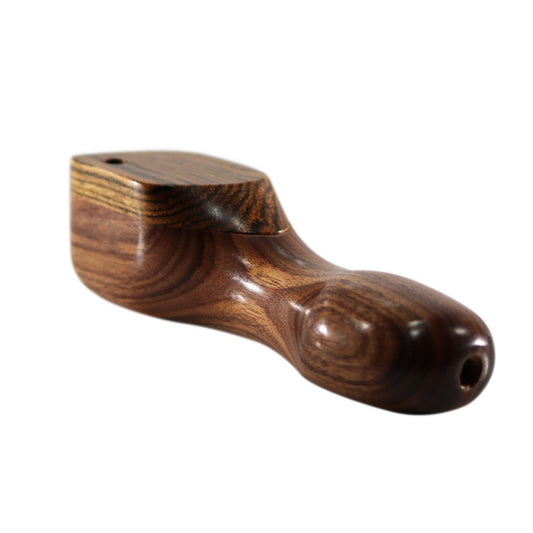 WOOD WORKS 4" WOODEN SMOKING PIPE W/ SWIVEL LID #WW18