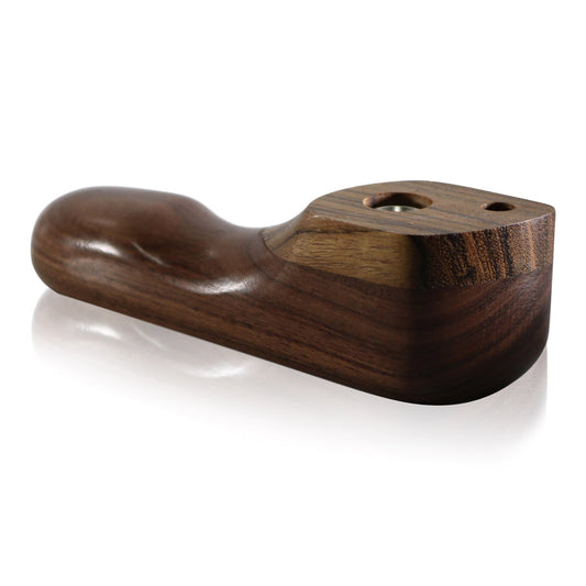 WOOD WORKS 4" WOODEN SMOKING PIPE W/ SWIVEL LID AND PASS THROUGH #WW19