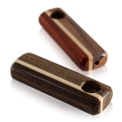 WOOD WORKS 3" WOODEN SMOKING PIPE MADE WITH EXOTIC HARDWOODS #WW3