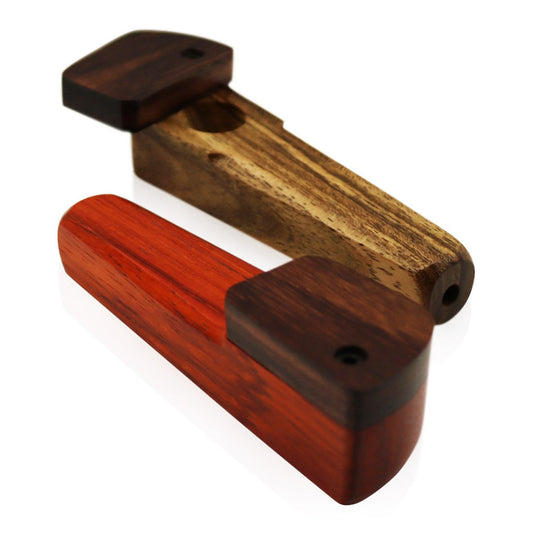 WOOD WORKS 3.5" WOODEN SMOKING PIPE W/ SWIVEL LID #WW4