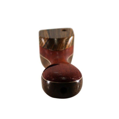 WOOD WORKS 4" WOODEN SMOKING PIPE W/ SWIVEL LID #WW9