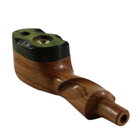 #Z11 "THE MILL" 3.5" WOODEN PIPE WITH SWIVEL LID AND PASSTHROUGH