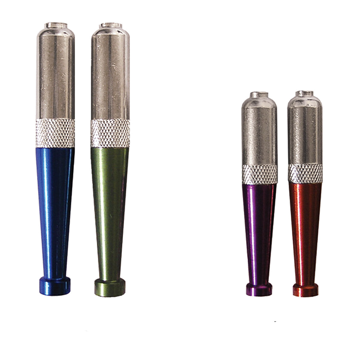 Zeppelin Pipes - Hybrid of Anodized Aluminum and Nickel (2 Sizes)