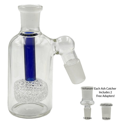 14mm & 18mm Dual-Joint XL Ash Catchers w/ 2 FREE Adapters! [AC-18]