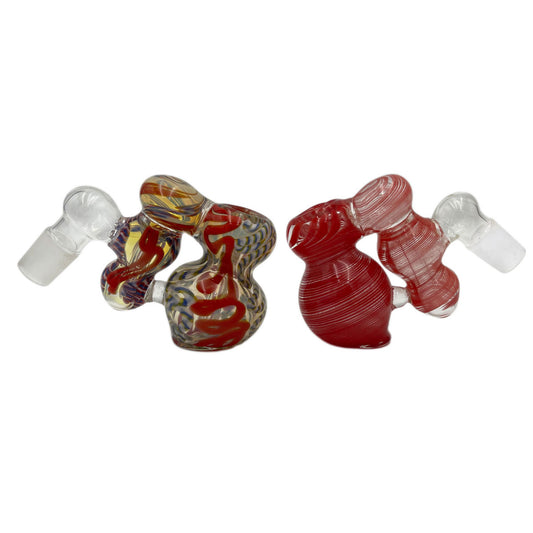 18mm Colorful Glass Ash Catcher with Double Chamber [AC-3]