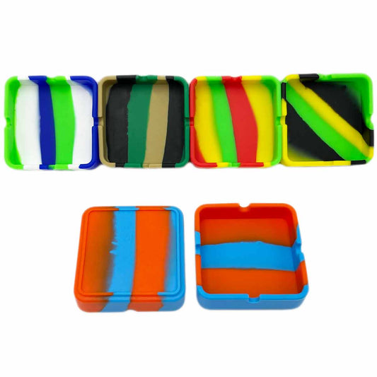 Square Silicone Burn-Proof Ashtray [ASH-2]