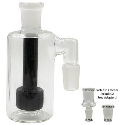 14mm & 18mm Dual-Joint XL Ash Catchers w/ 2 FREE Adapters! [AC-18]