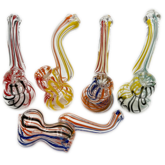 4"- 4.5” Glass Sherlock Bubbler - Assorted Colors [BUB-G-BABY]