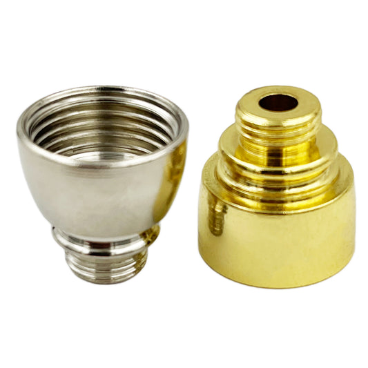 Metal Bowls for Metal Hand Pipes - Nickel or Brass [BOWL-N & BOWL-B]