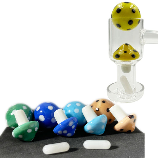 4-Piece Mushroom Terp Slurp Set - Gift Box - Assorted Colors [TSV-BS1, 2, 3, 4 & 5]