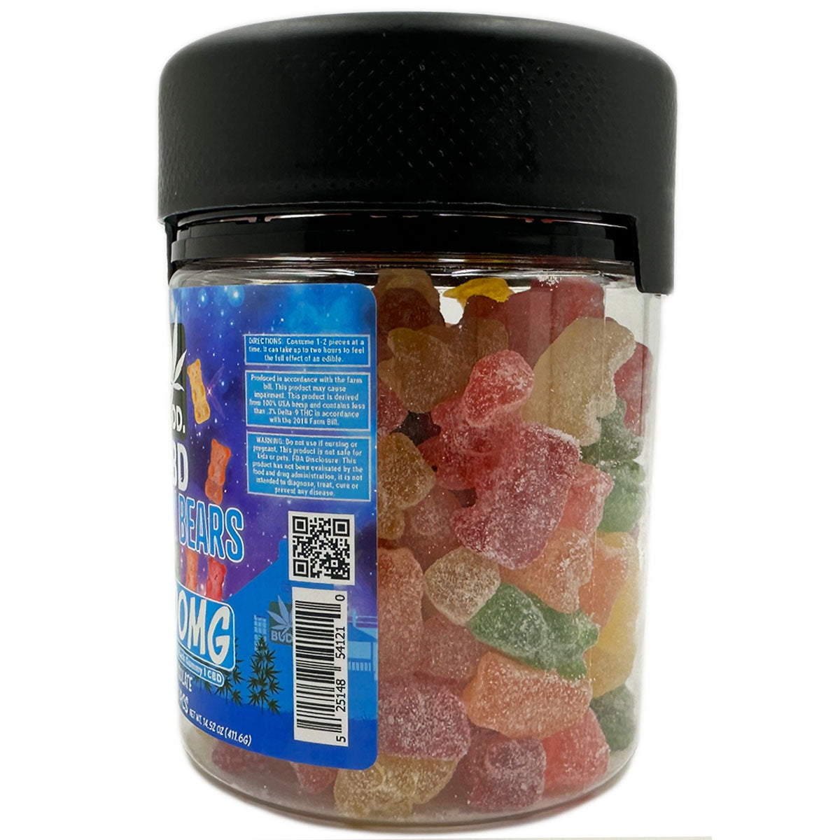 Budd. XXL Jars of Gummy Worms & Bears 5,000mg [C-B-G-5000]