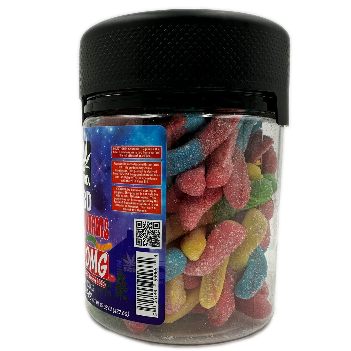 Budd. XXL Jars of Gummy Worms & Bears 5,000mg [C-B-G-5000]