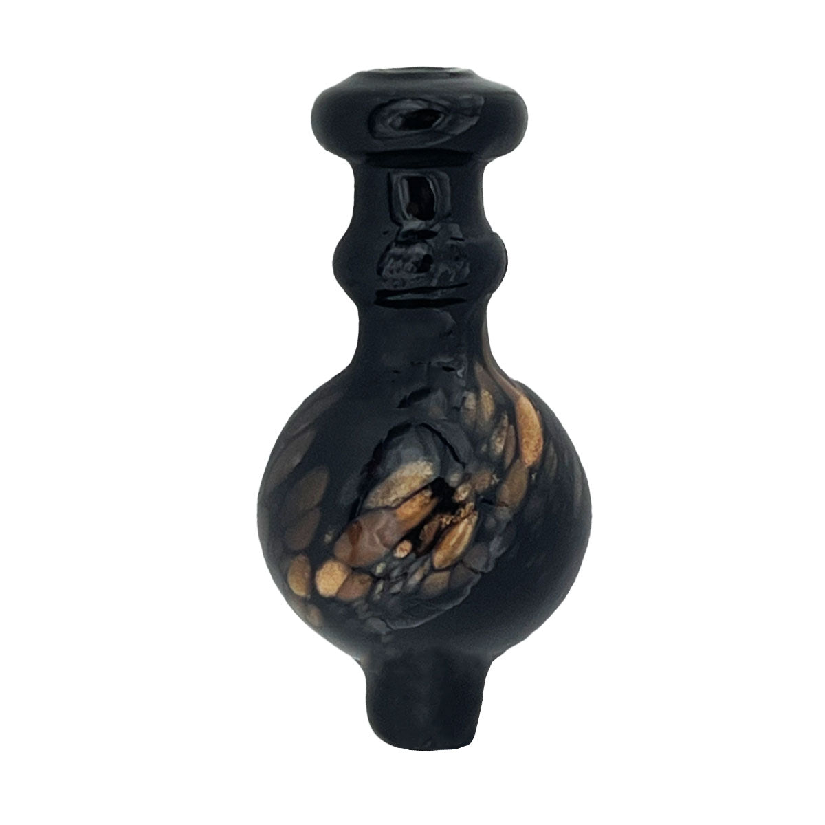 29mm Directional Glass Bubble Carb Cap w/ Gold - Assorted Colors [CC-G-58]