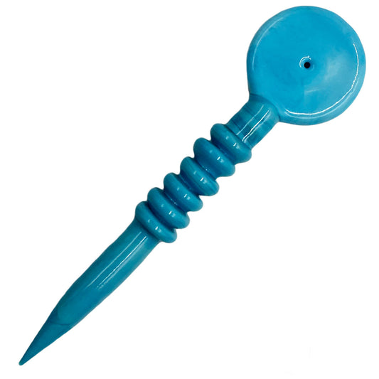 4.5" Glass Dual-Use Dab Tool w/ Flat Top Carb Cap- Assorted Colors [DAB-G-33]