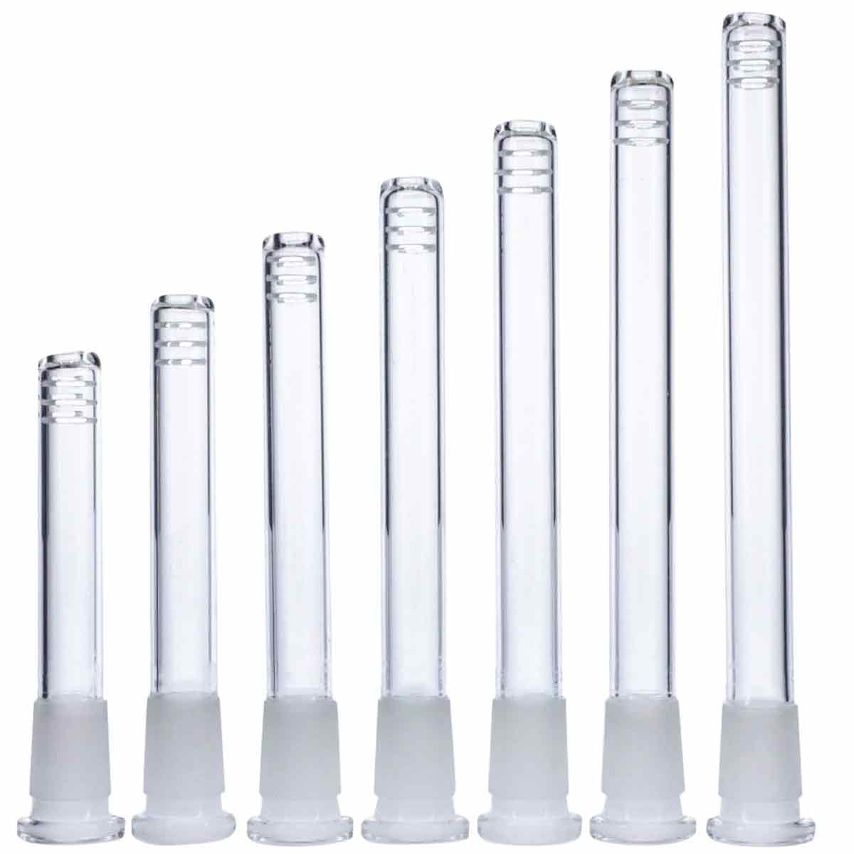 18mm to 14mm Slitted Diffused Glass Downstem - Assorted Sizes [DS-G-18/14]