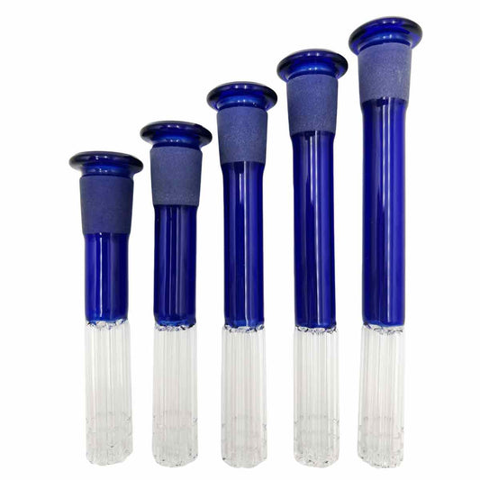 18mm to 14mm Slitted Diffused Glass Downstem w/ 6 Arm Tree Perc - Assorted Sizes [DS-G-TP-18/14]