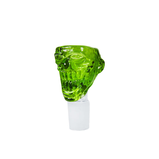 14mm Glass Grinning Villain Bowl - Assorted Colors [GB-19]