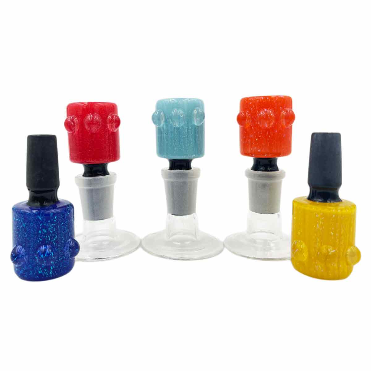 14mm Glass Bowl w/ Iridescent Accents -Assorted Colors [GB-34]