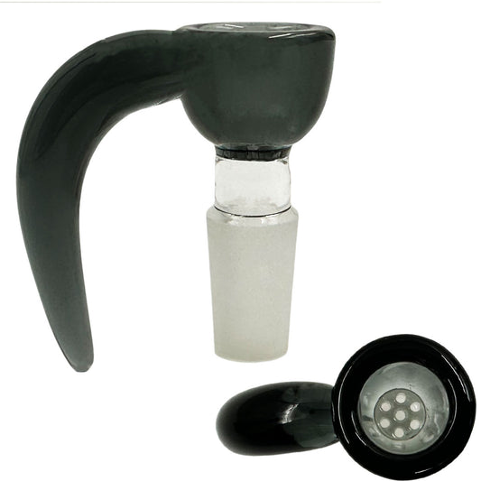 14mm Glass Bowl w/ XL Handle & w/ or w/o Built-In Screen - Assorted Colors [GB-38]