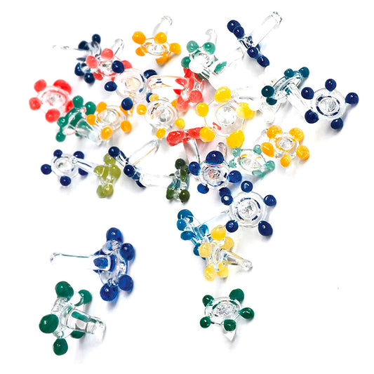 Glass Screens - Daisy Style - Hand Made - Package of 100+ Assorted Colors [GS-2]