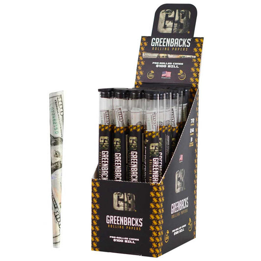 Greenbacks Organic Hundred Dollar Bill Pre-Rolled Cones [GBACK-RP-2]
