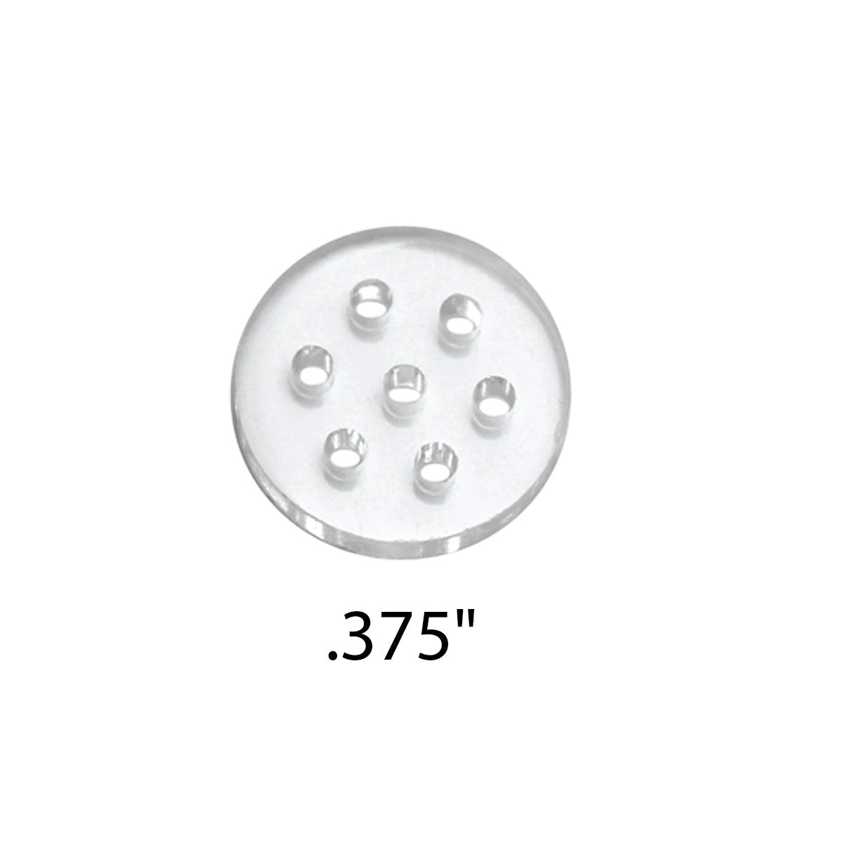 Glass Screens - 7-Hole - .375" - Pack of 25 [GS-1]