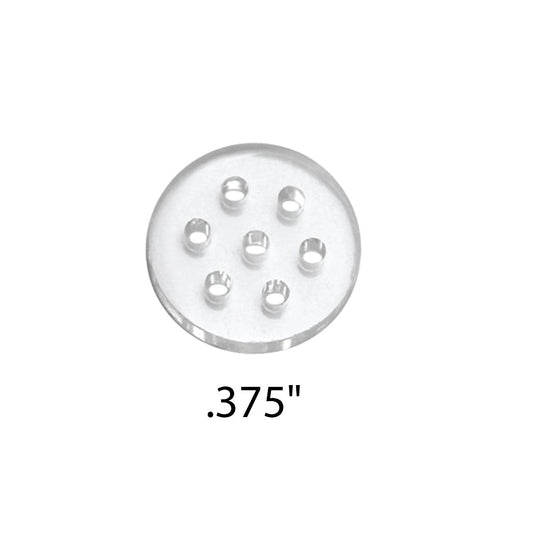 Glass Screens - 7-Hole - .375" - Pack of 25 [GS-1]