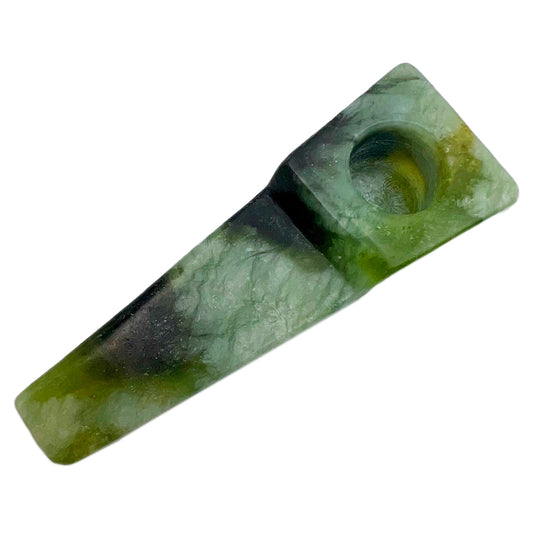 3" Jade Hand-Carved Pipe [HP-J-46]