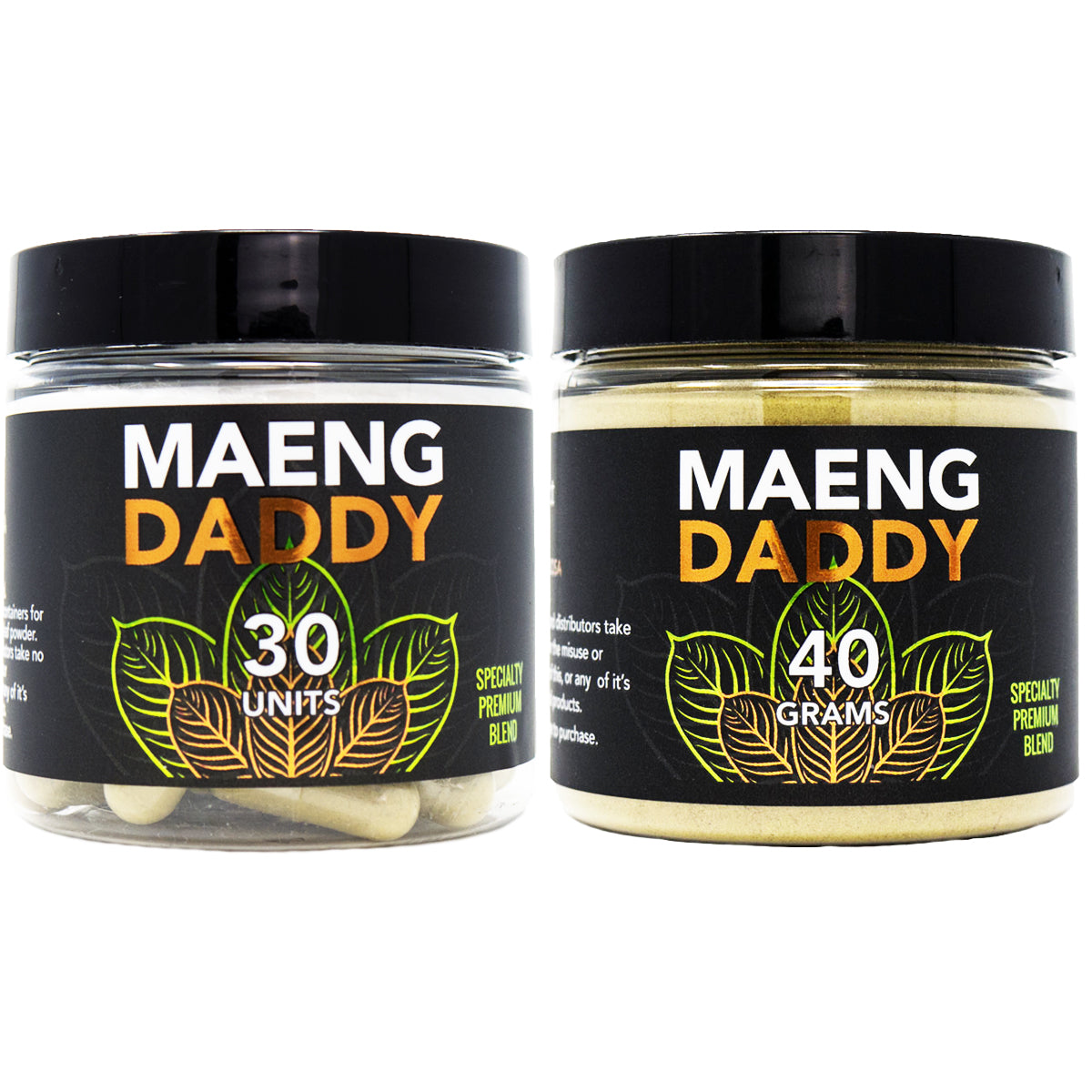 MIT45 Maeng Daddy - 40g Powder & 30 Ct Caps [K-MD-P40 & K-MD-C30]