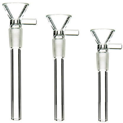 14mm to 14mm Glass Downstem w/ Bowl - Assorted Sizes [DSB-G-14M]