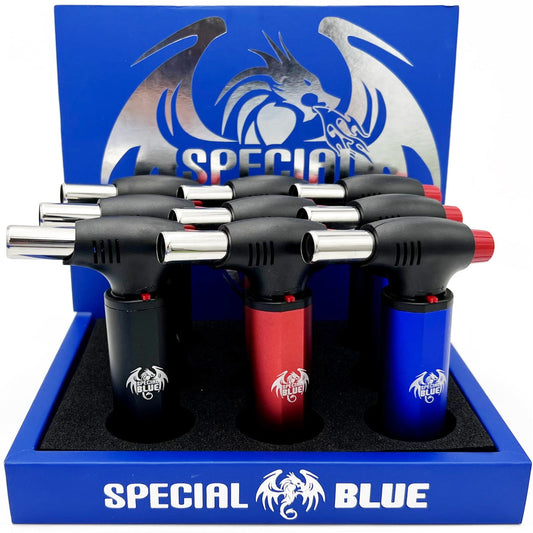 Special Blue Mini Inferno Single-Flame Torch - Assorted Colors ***Will Call/Delivery*** [T-SB-M7]