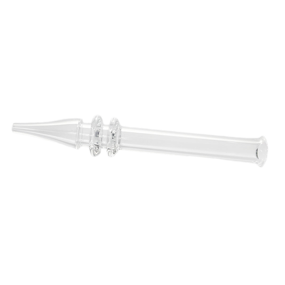 5" Quartz Dab Straw w/ Maria Rings [NC-G-54A]