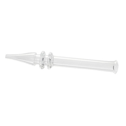 5" Quartz Dab Straw w/ Maria Rings [NC-G-54A]