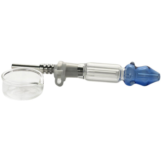 8" 14mm Glass Nectar Collector Set- Gift Box - Assorted Colors [NC-G-72]