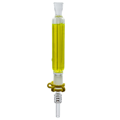 8" 14mm Dual-Use Freezable UV Reflective Nectar Collector & Hand Pipe Set [NC-G-84]