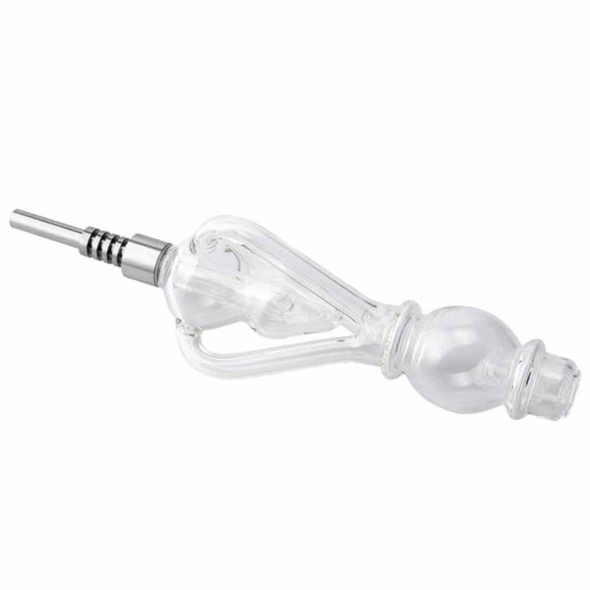9.5" 510 Threaded G2 Titanium Tip Recycler Nectar Collector Set - Gift Box [NC-G-94]