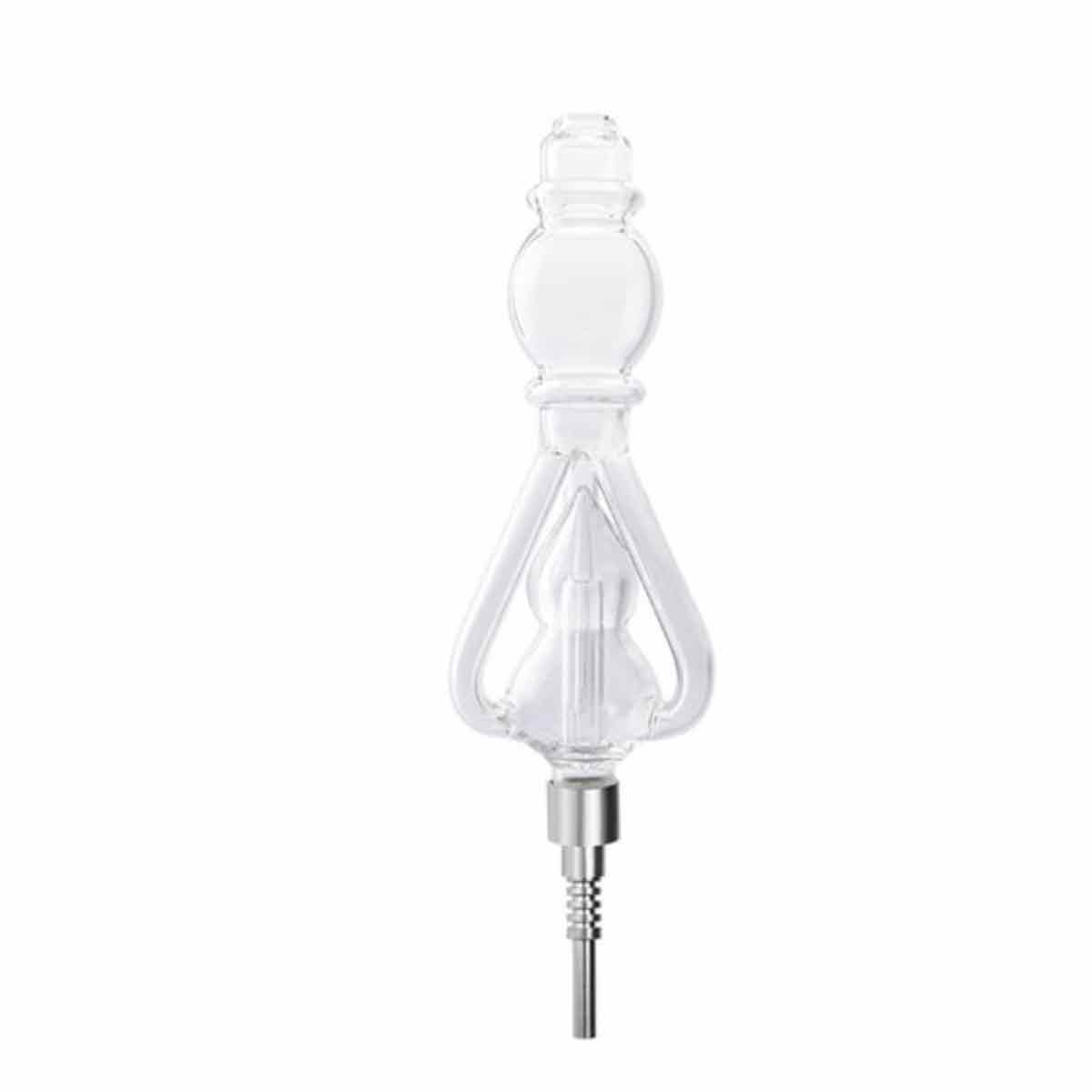 9.5" 510 Threaded G2 Titanium Tip Recycler Nectar Collector Set - Gift Box [NC-G-94]