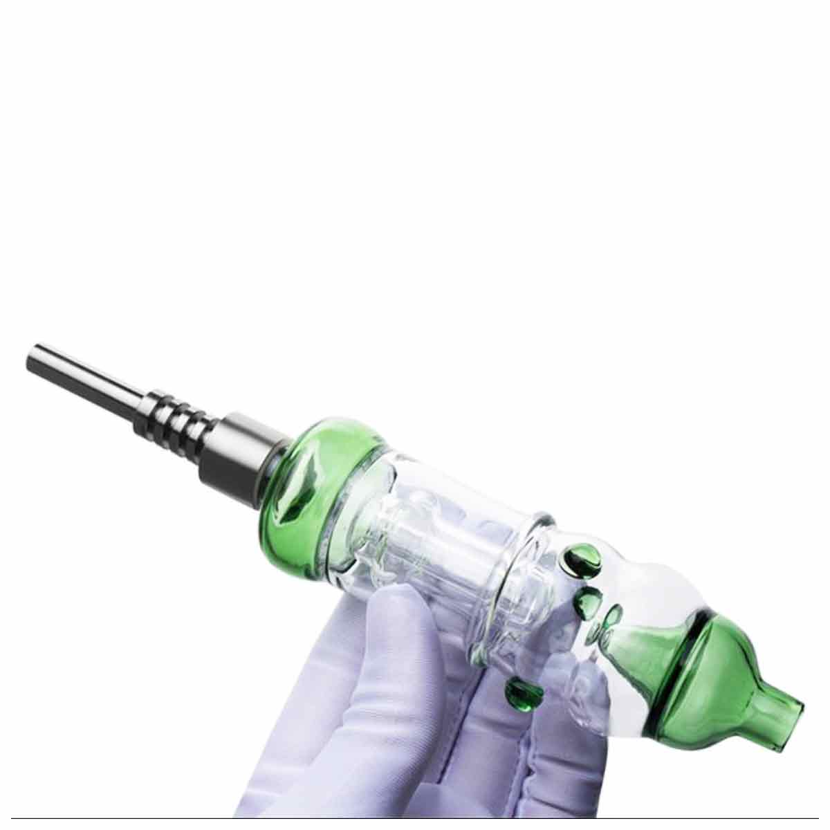 7.5" 510 Threaded G2 Ti Tip Nectar Collector Set - Gift Box - Assorted Colors [NC-G-95]
