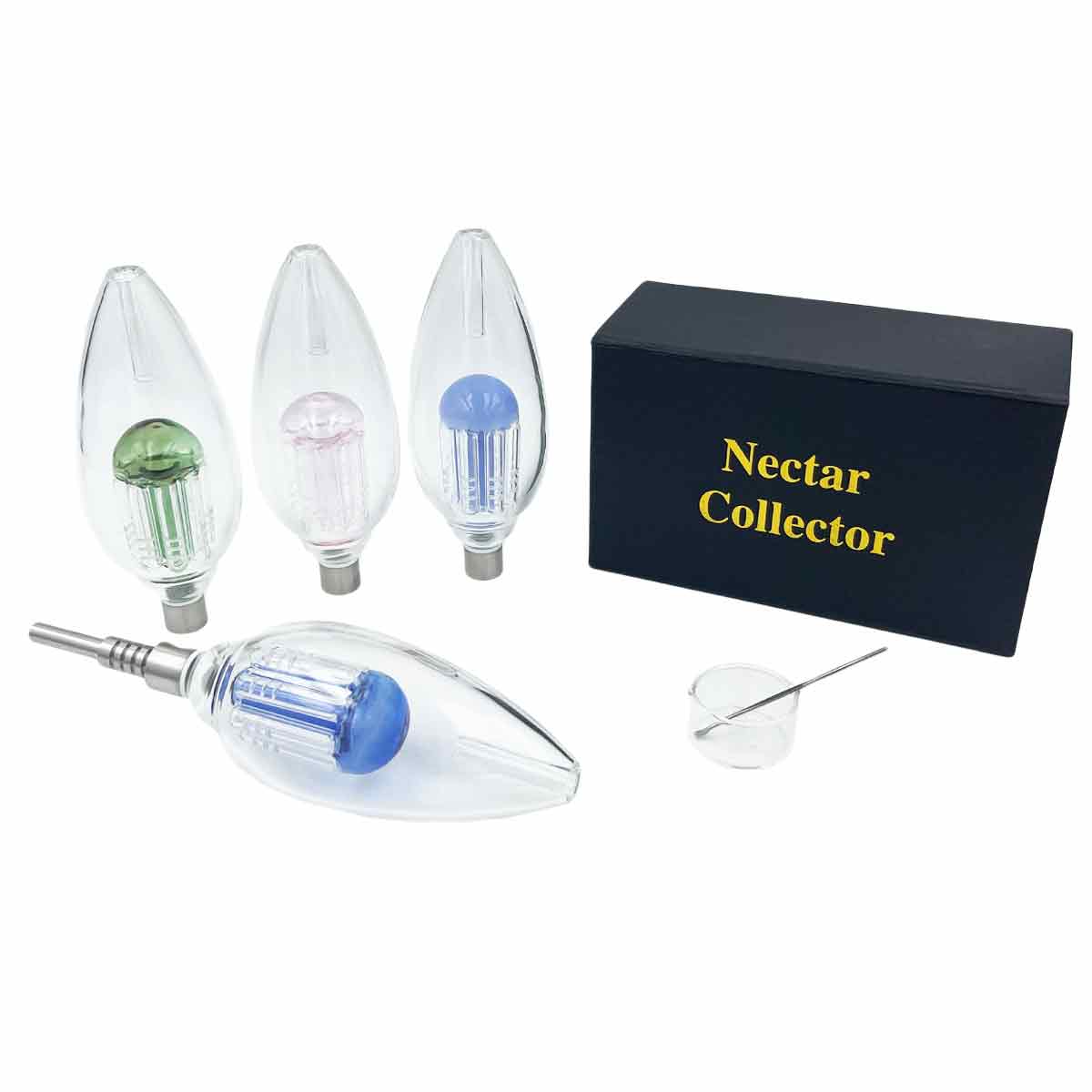 8.25" 510 Threaded G2 Ti Tip XL Nectar Collector Set in Gift Box - Now 5 Colors! [NC-G-92]