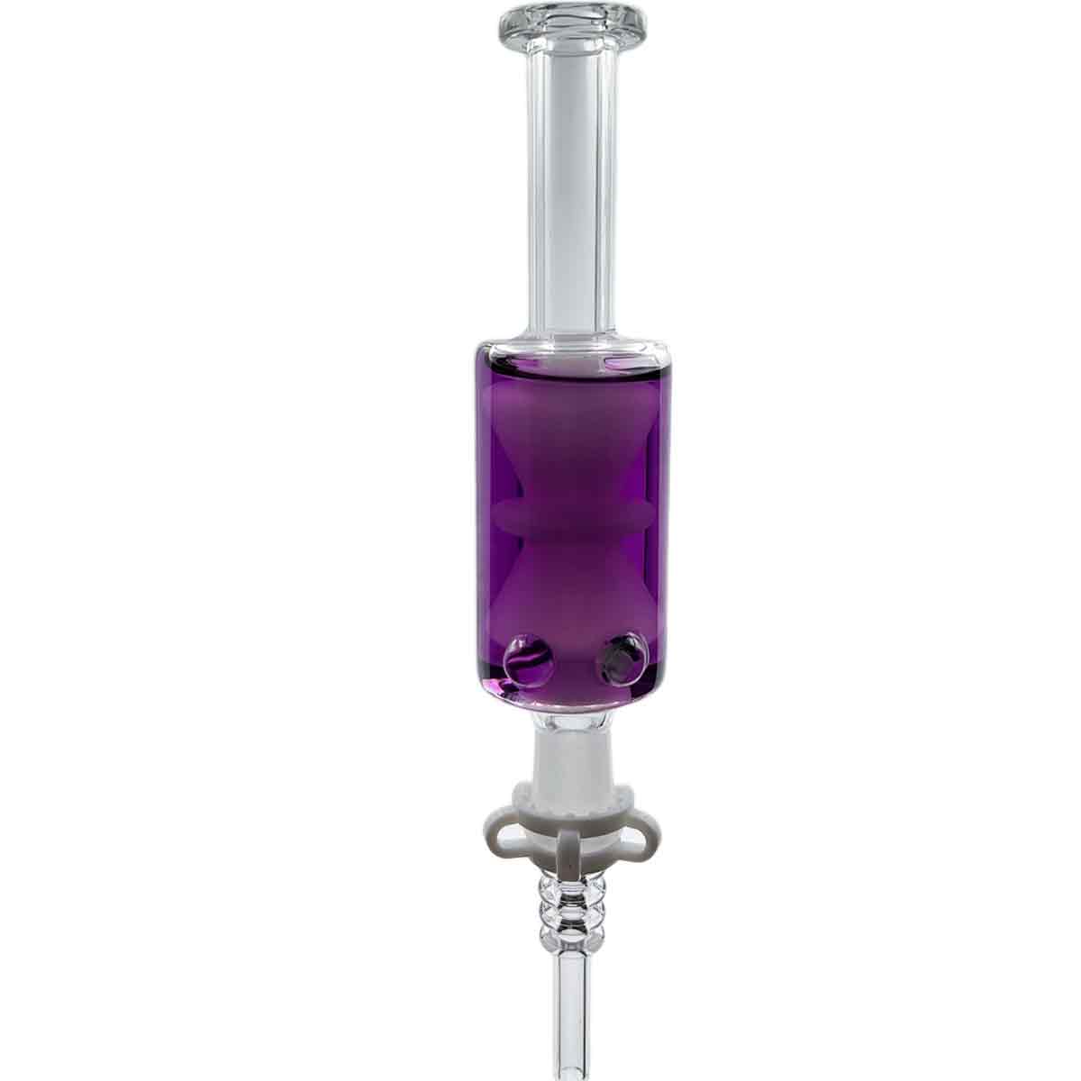 8.5" 14mm Freezable Nectar Collector w/ Accessory Pack - Assorted Colors [NC-G-98]