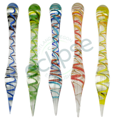 5"-5.5" Glass Dual-Use Dab Tool & Carb Cap - Assorted Colors [DAB-G-24]